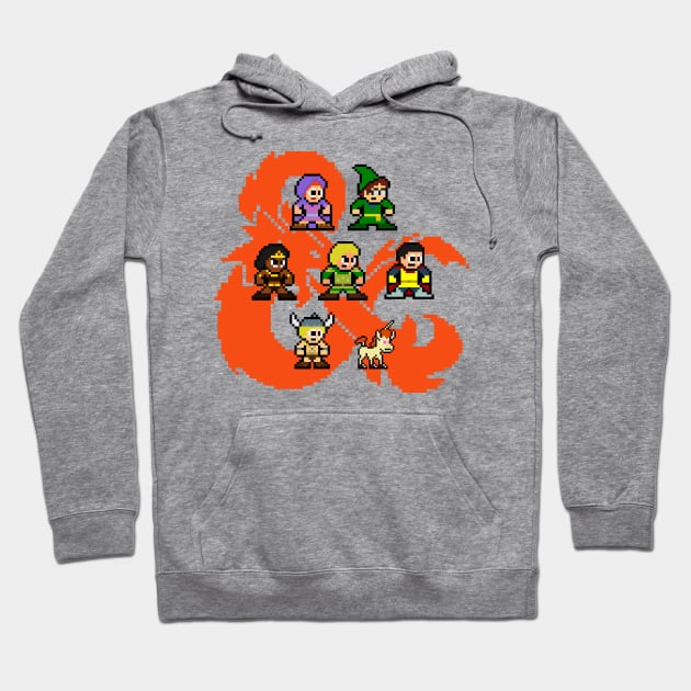 8-bit Dungeons & Dragons Hoodie by 8-BitHero